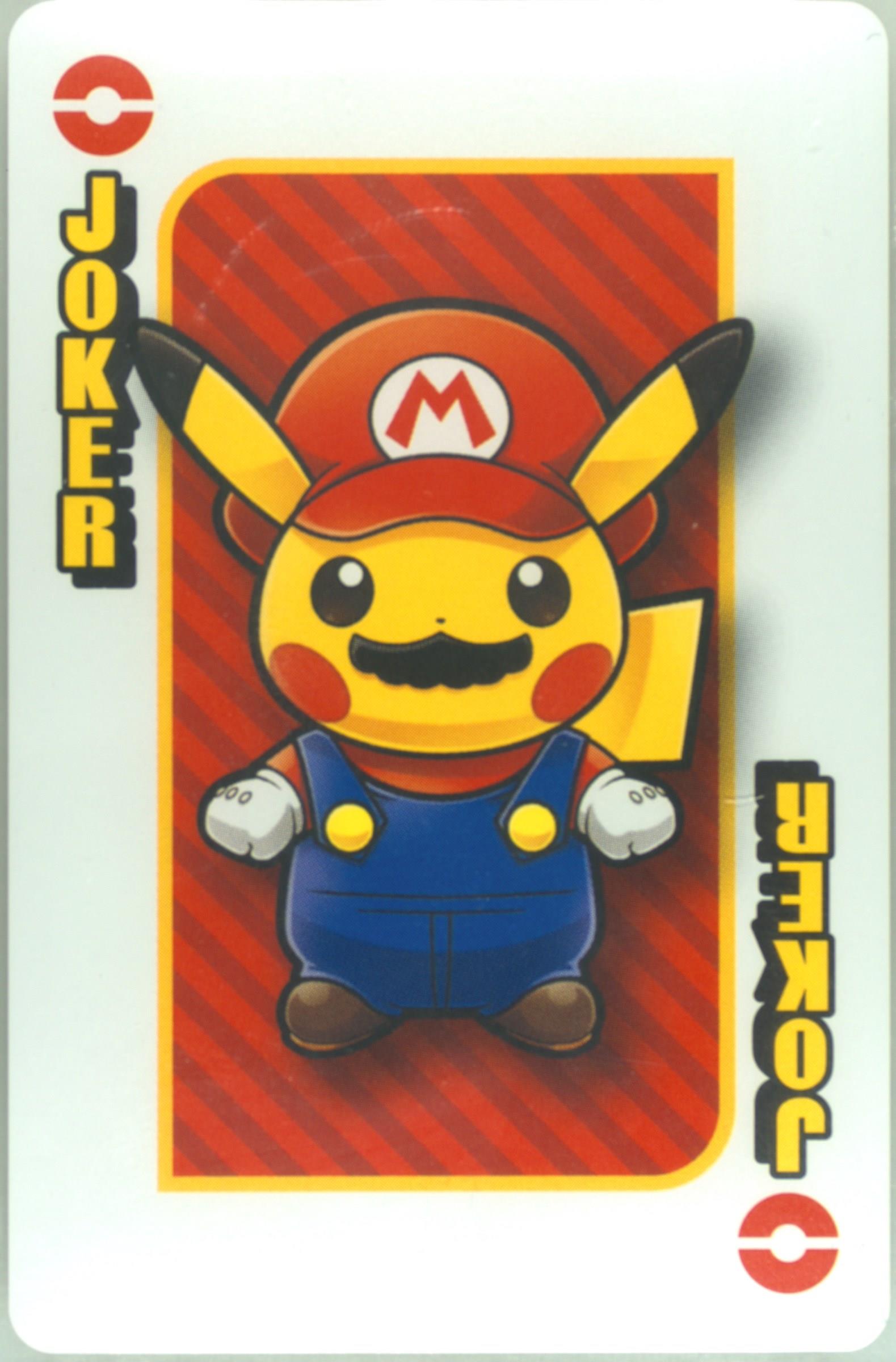 2016 POKEMON PLAYING CARDS MARIO PIKACHU - Joker