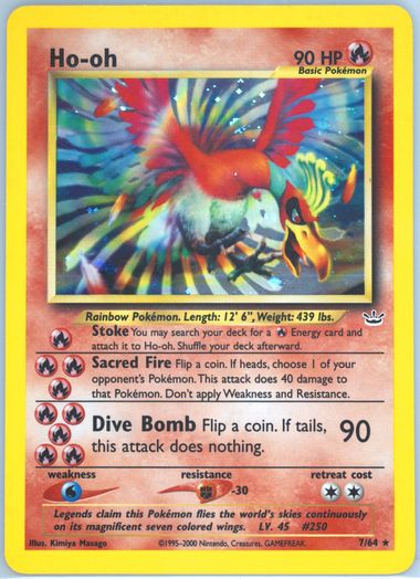 Auction Prices Realized Tcg Cards 2001 POKEMON NEO