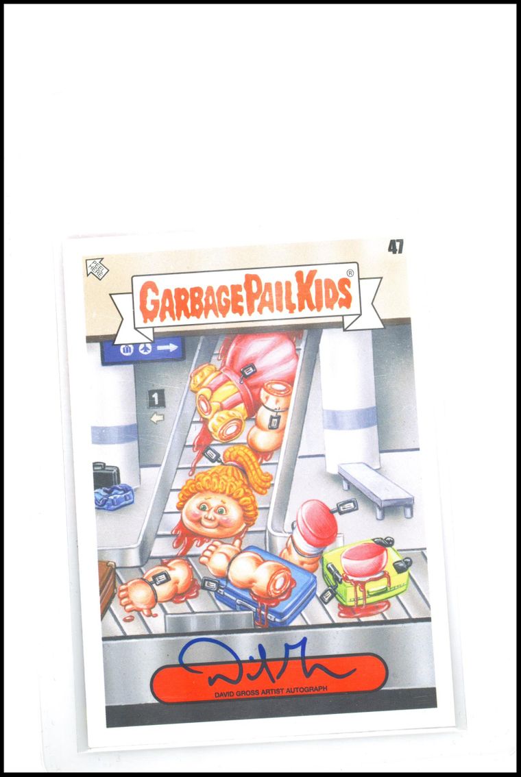 2023 Topps Garbage Pail Kids Go On Vacation Artist Autograph #47 David Gross front