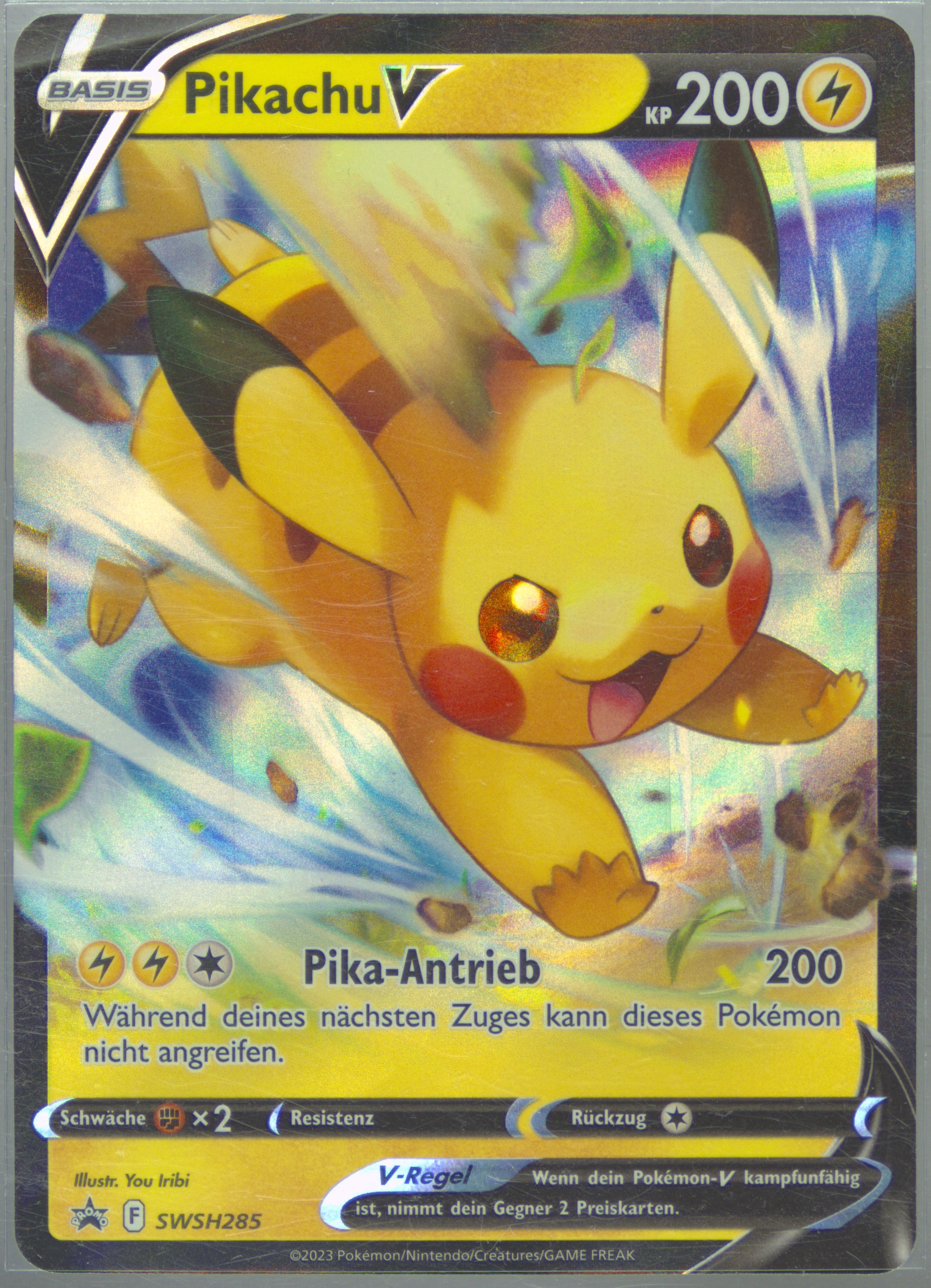 pikachu v pokemon card Pikachu V Pokemon S-Chinese Sword & Shield #016 main image 1