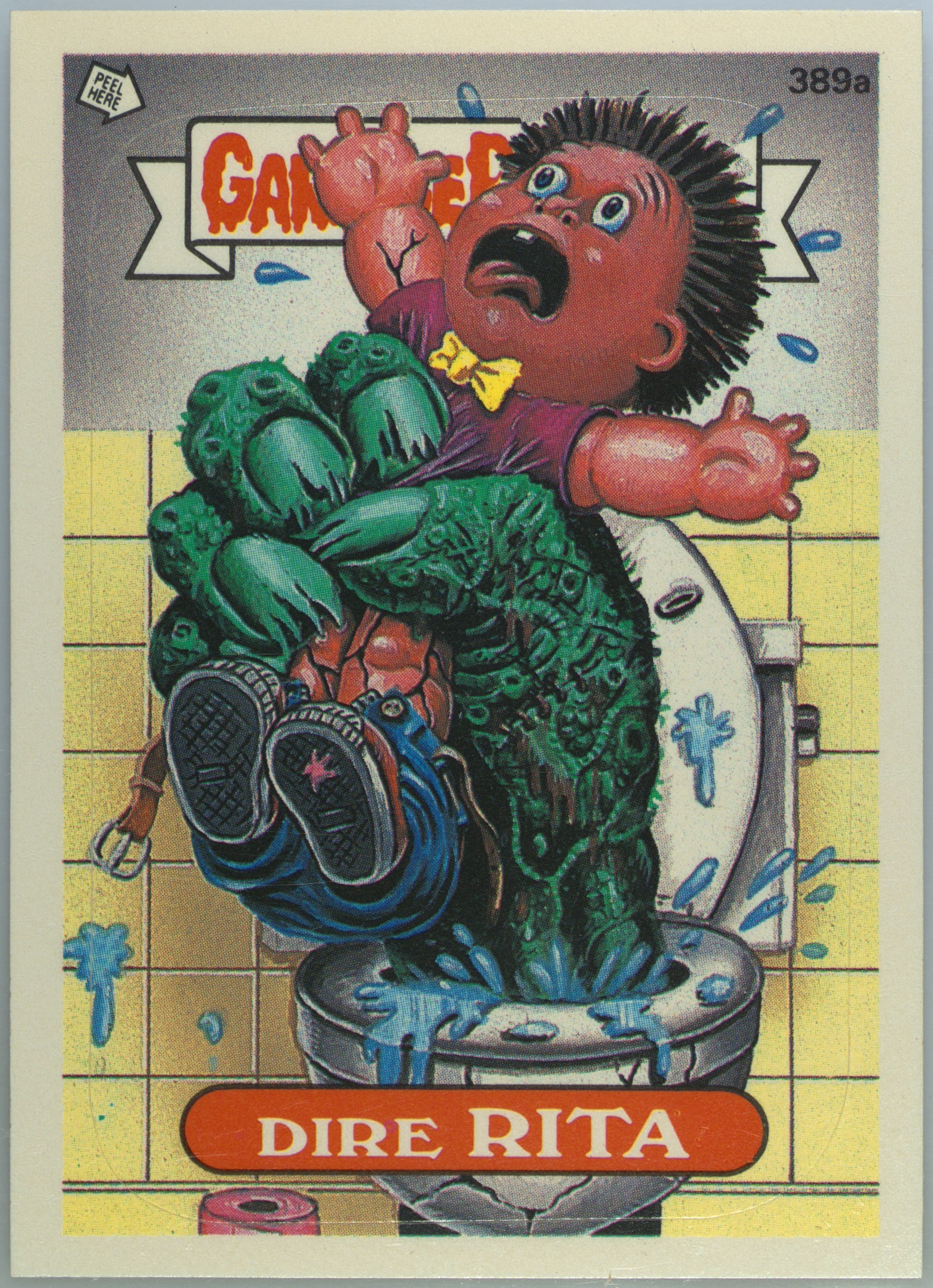 Dire Rita #389A PSA 6 Garbage Pail Kids card front
