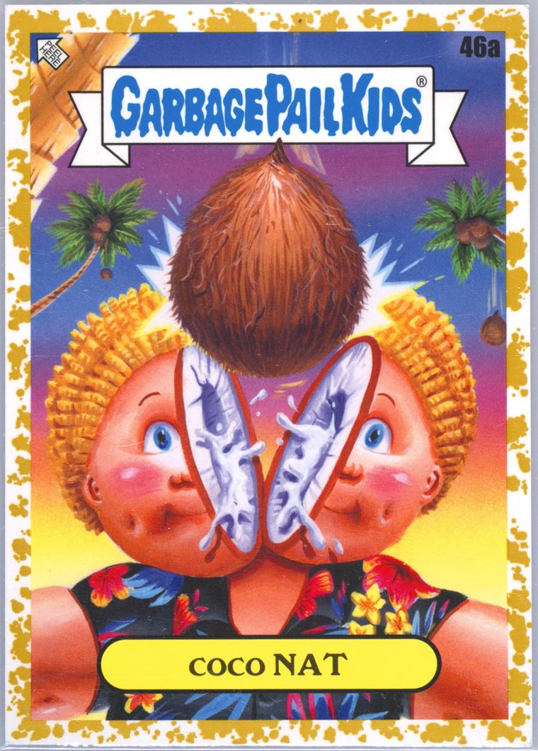 2023 Topps Garbage Pail Kids Go On Vacation Fool'S Gold #46a Coco Nat front