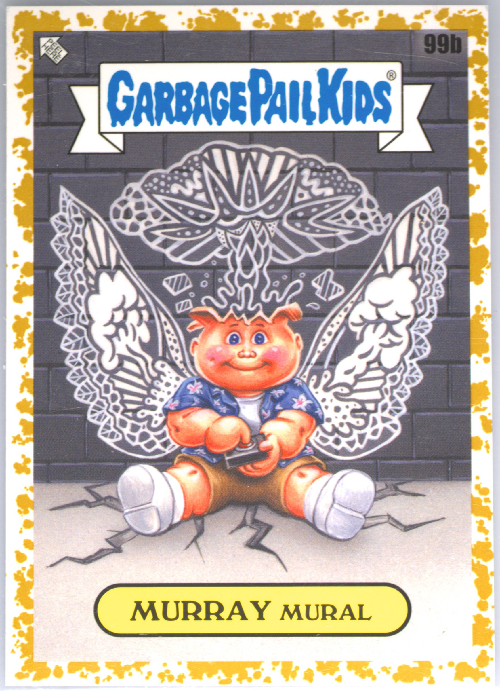 2023 Topps Garbage Pail Kids Go On Vacation Fool's Gold #99b Murray Mural front
