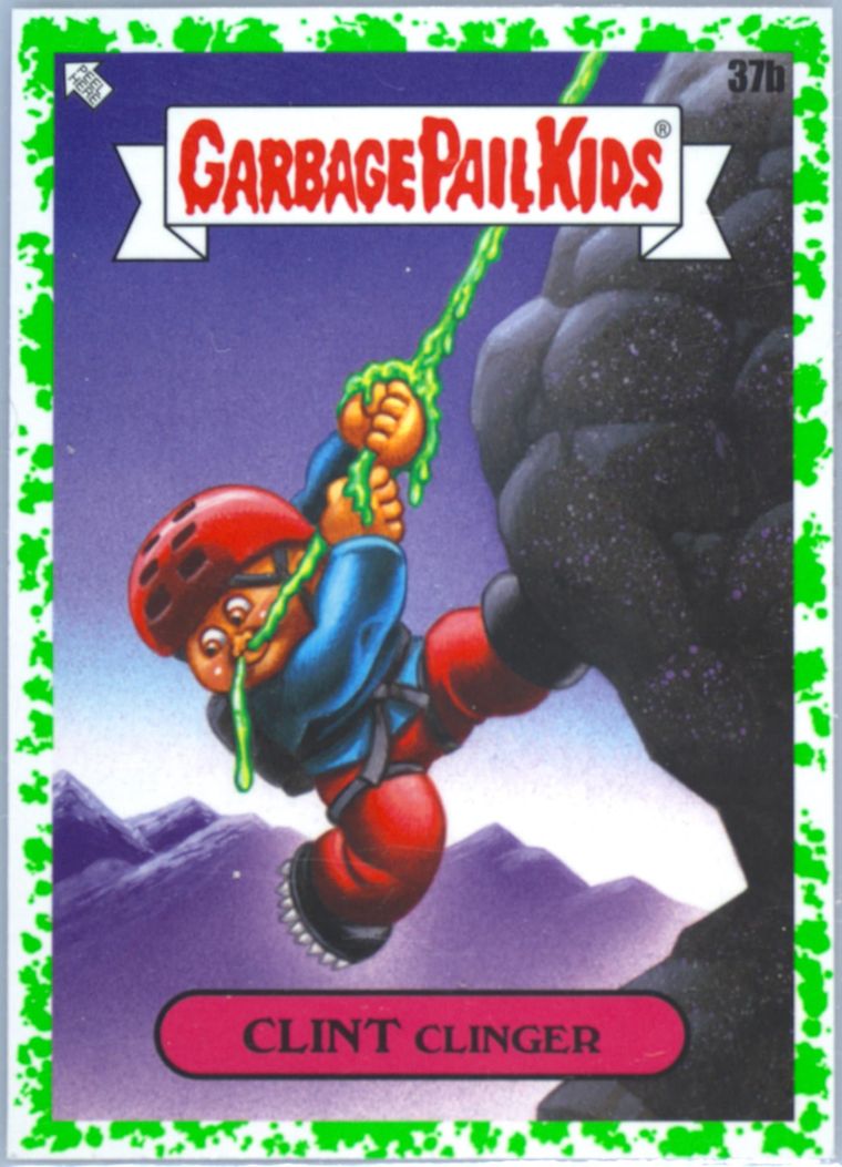 2023 Topps Garbage Pail Kids Go On Vacation Booger Green #37b Clint Clinger front
