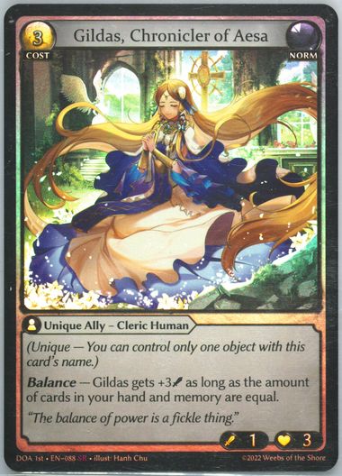 その他 Gildas, Chronicler of Aesa grand archive Auction Prices Realized Tcg Cards 2023 GRAND ARCHIVE DAWN OF ASHES