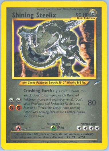 Pokemon Neo Destiny outlet Shining Steelix Holo