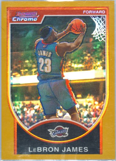 Lebron James 2007 Bowman Chrome Card #23 (PSA Mint 9) | Hollywood