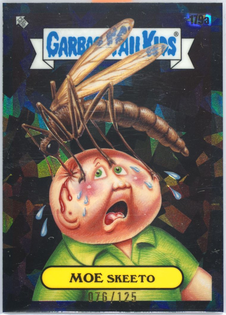 2021 Topps Garbage Pail Kids Sapphire Edition Black #179a Moe Skeeto front