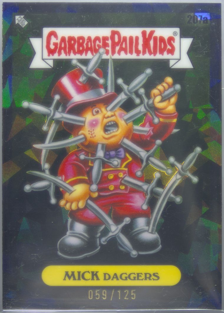 2022 Topps Garbage Pail Kids Sapphire Edition Black #207a Mick Daggers front