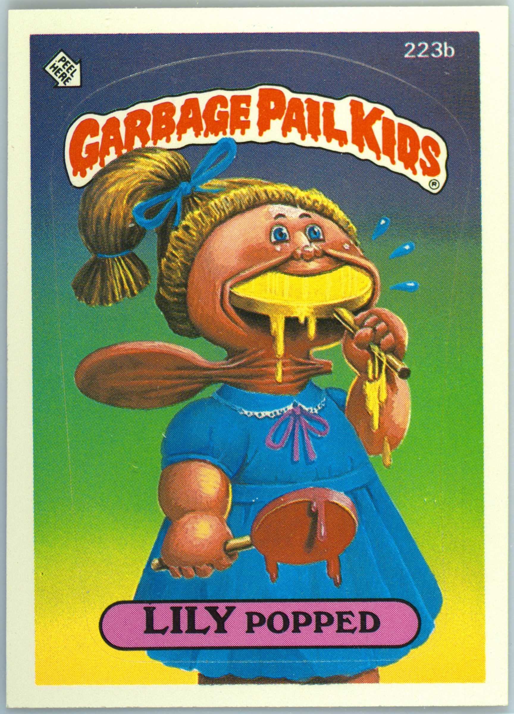 Lily Popped #223B PSA 4 Garbage Pail Kids card front