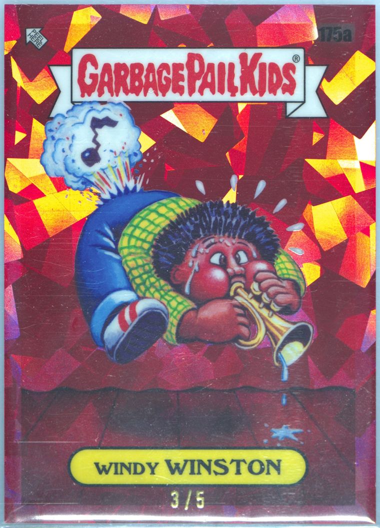 2021 Topps Garbage Pail Kids Sapphire Edition Red #175a Windy Winston front