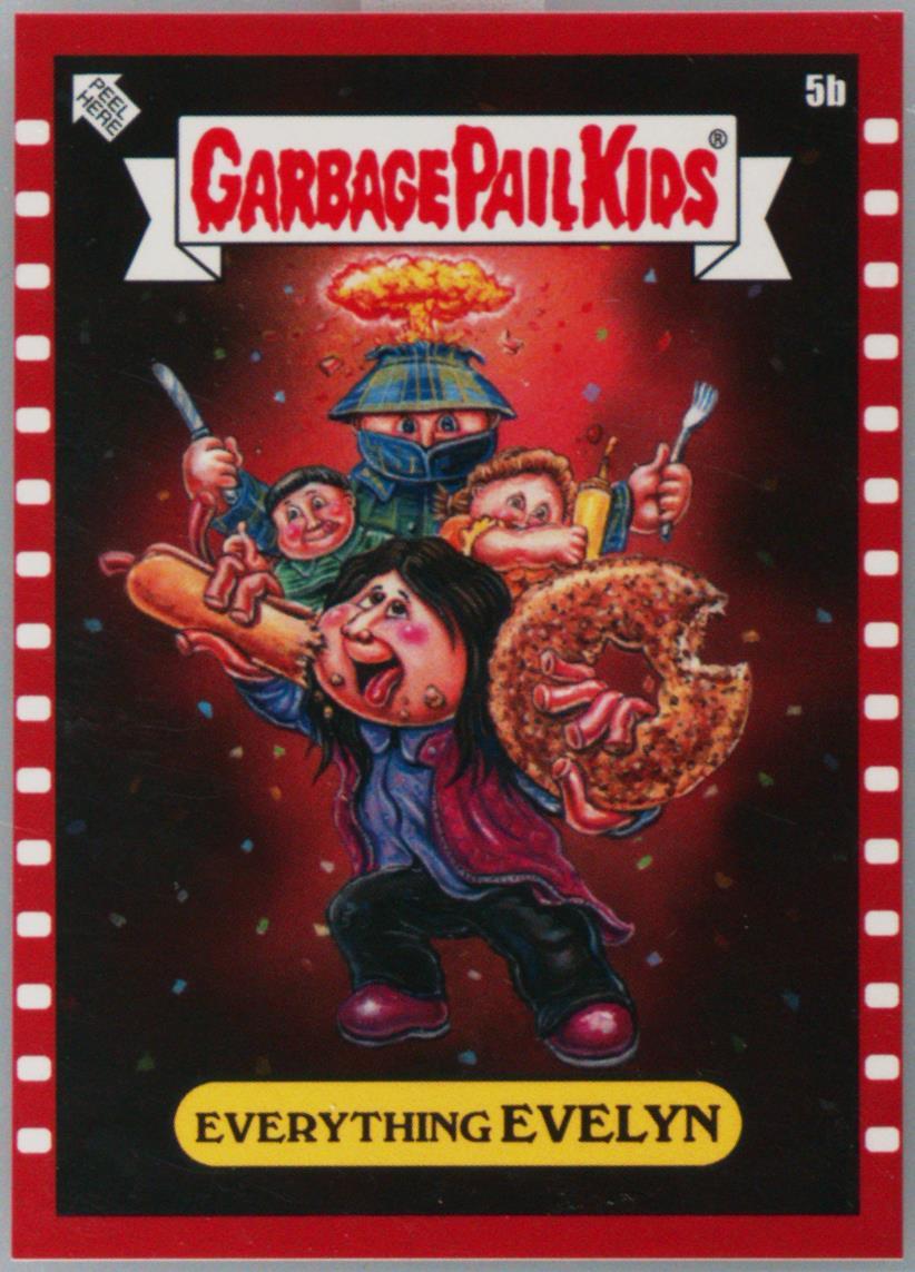2023 Topps Garbage Pail Kids Not-Scars Filmstrip Border #5b Everything Evelyn front