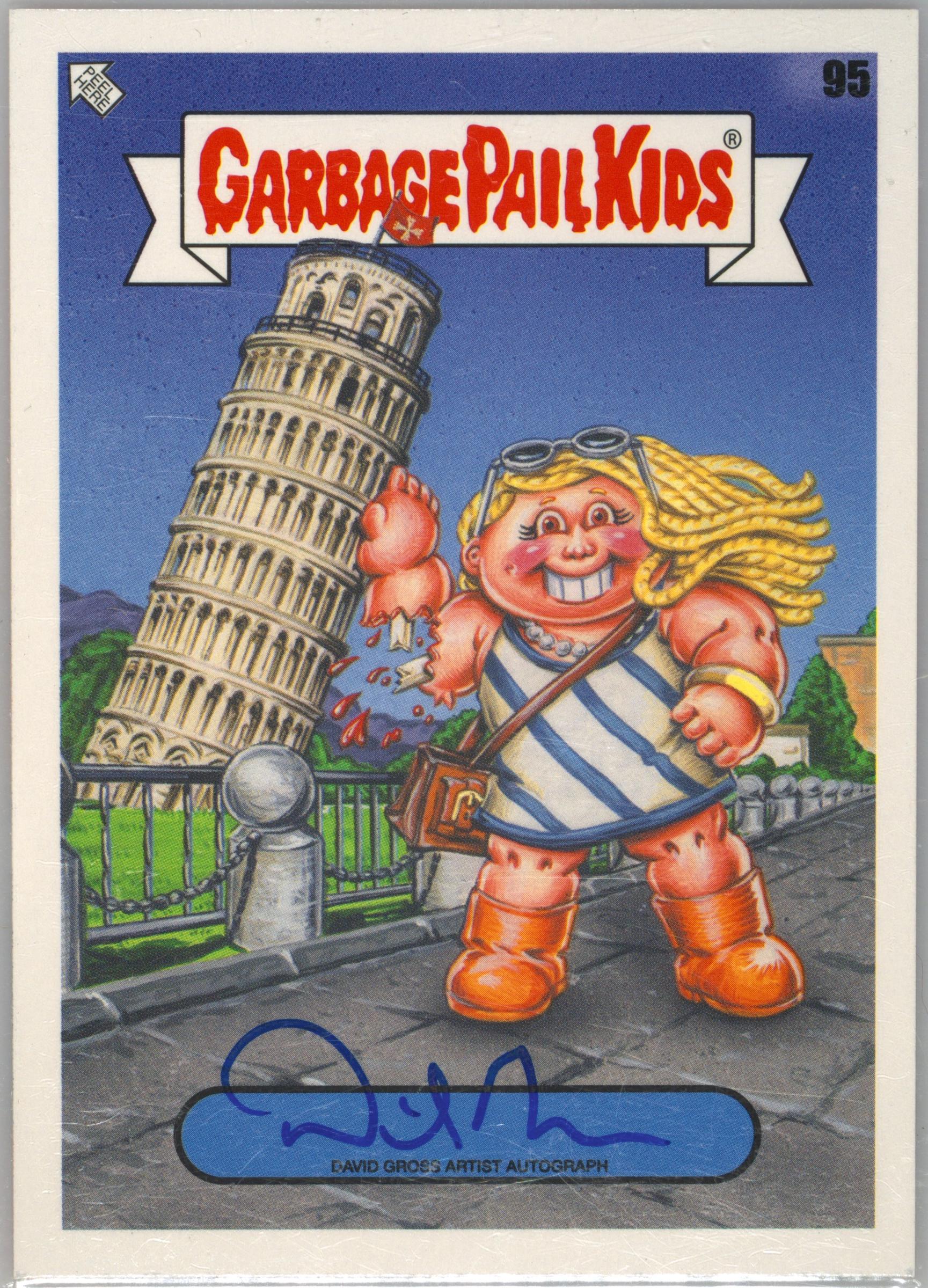2023 Topps Garbage Pail Kids Go On Vacation Artist Autograph #95 David Gross front
