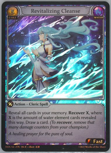 秋*近様 GrandArchive Revitalizing Cleanse C Revitalizing Cleanse - Dawn of Ashes 1st Edition - Grand Archive