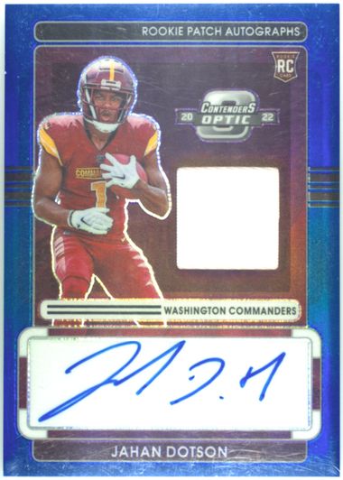 直筆サインカード Panini Jahan Dotson PSA Auto 10 Auction Prices Realized Football Cards 2022 PANINI