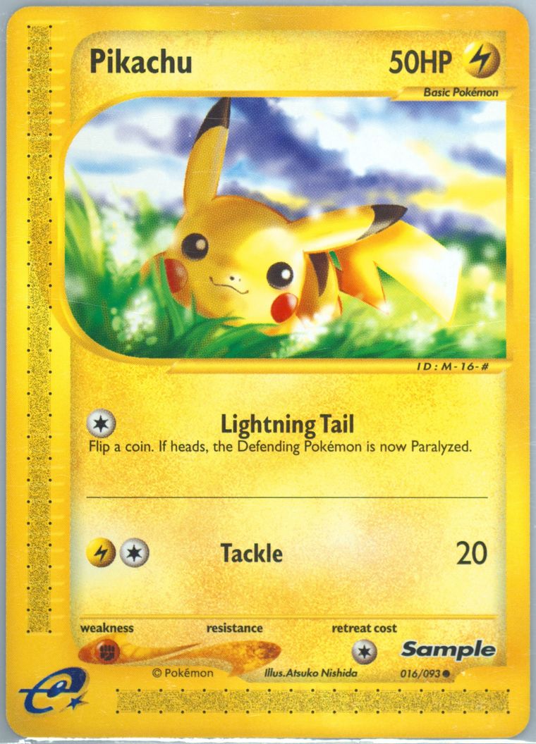 Pikachu (Pokemon E Card Sample)