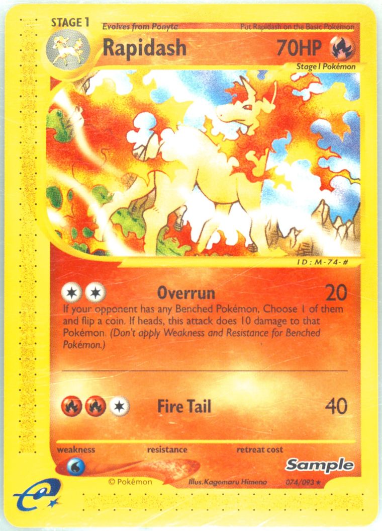 Rapidash (Pokemon E Card Sample)