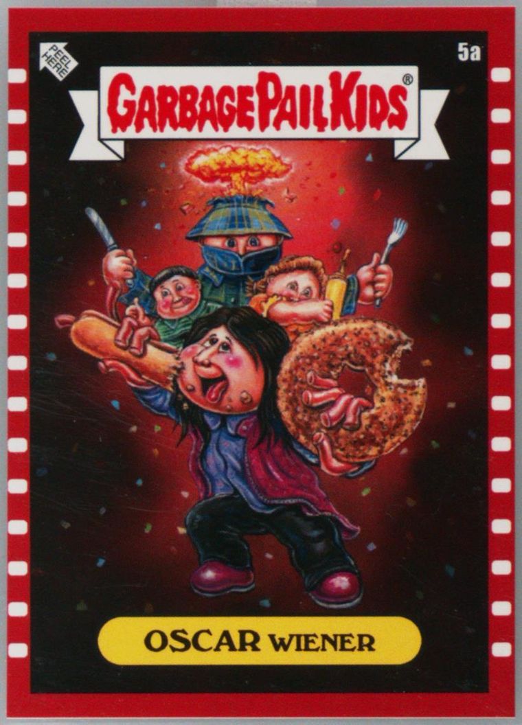 2023 Topps 2023 Garbage Pail Kids Not-Scars Filmstrip Border #5a Oscar Wiener front