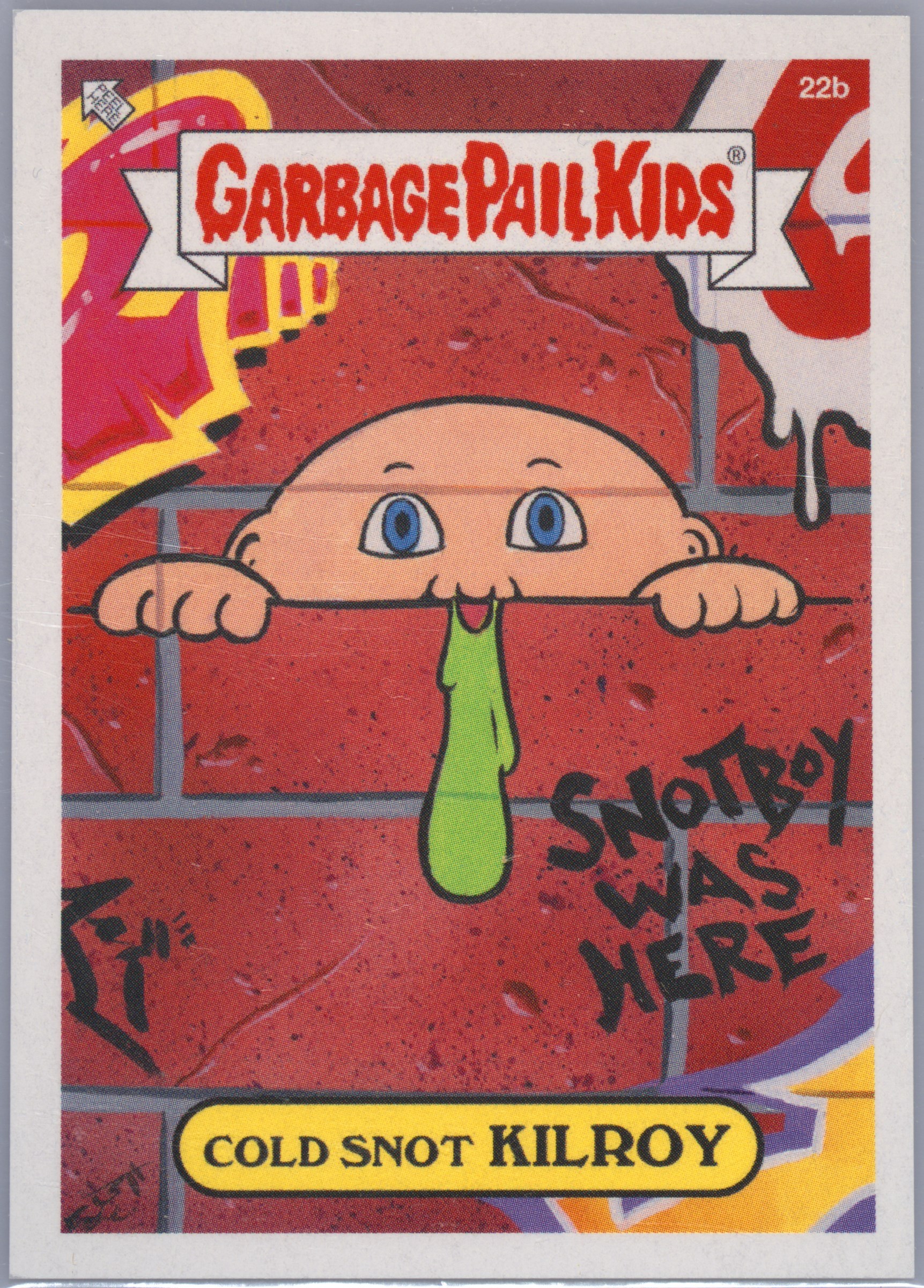 2021 Topps Garbage Pail Kids Beyond The Streets Series 2 #22b Cold Snot Kilroy front
