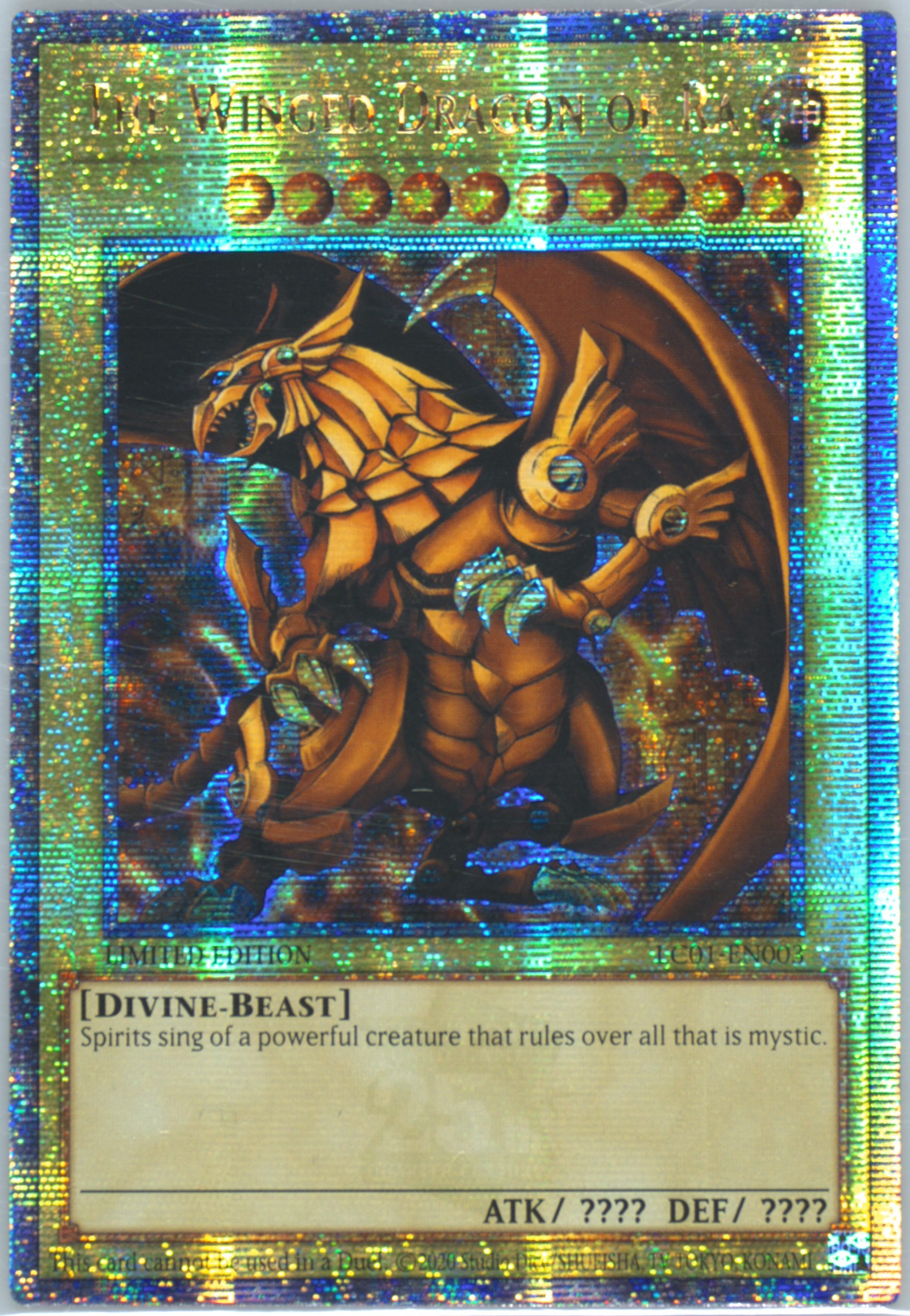animal kaiser rare cards RA05-EN130 - The Winged Dragon of Ra - Starlight Rare main image 0