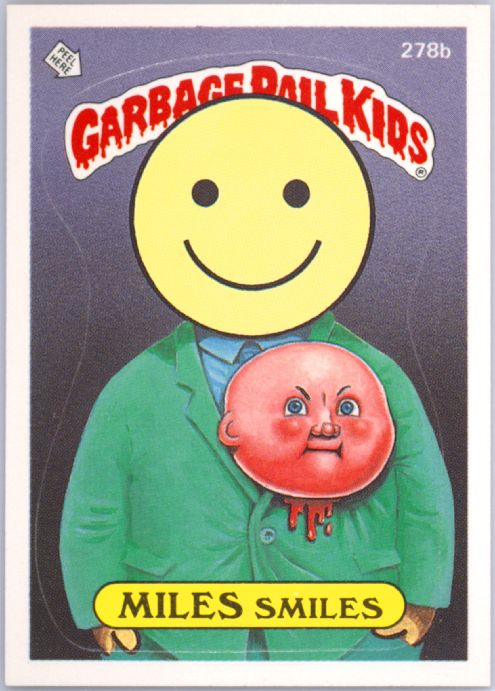 Miles Smiles #278B PSA 4 Garbage Pail Kids card front