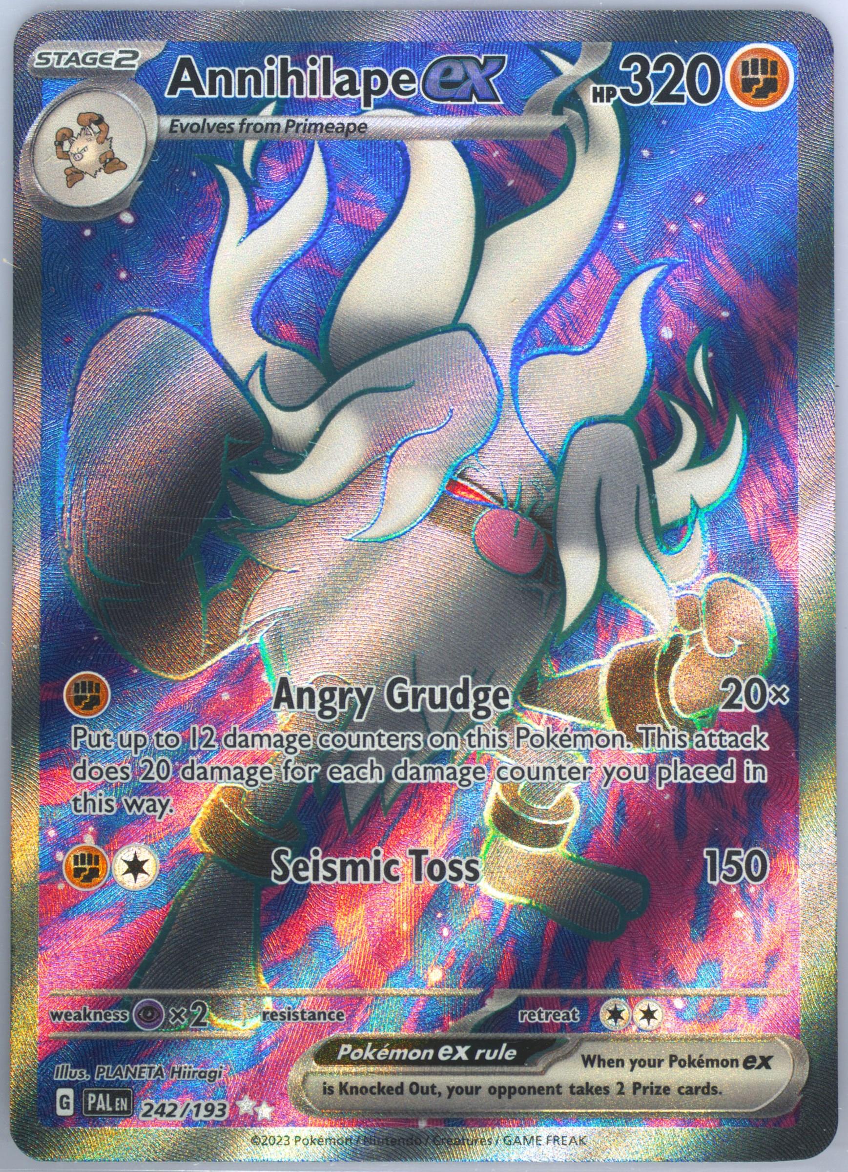 annihilape ex pokemon card value Amazon.com: Pokemon - Annihilape ex 242/193 - Paldea Evolved main image 0