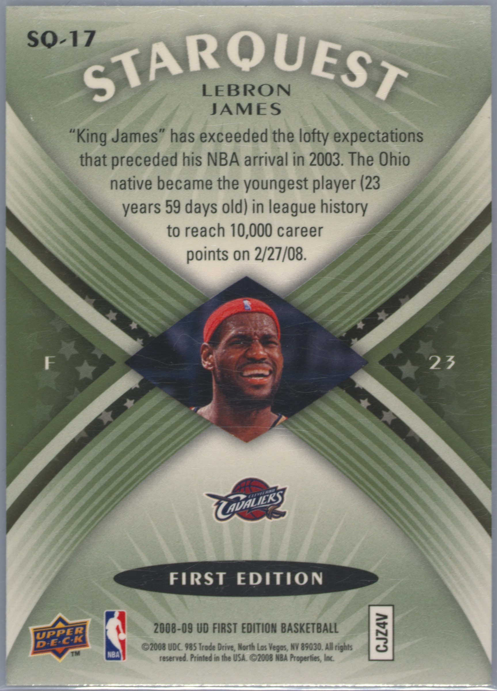 lebron james first edition card Amazon.com: 2003 Upper Deck #1 LeBron James Cleveland Cavaliers Rookie Card-  Mint Condition Ships in New Holder : Collectibles & Fine Art