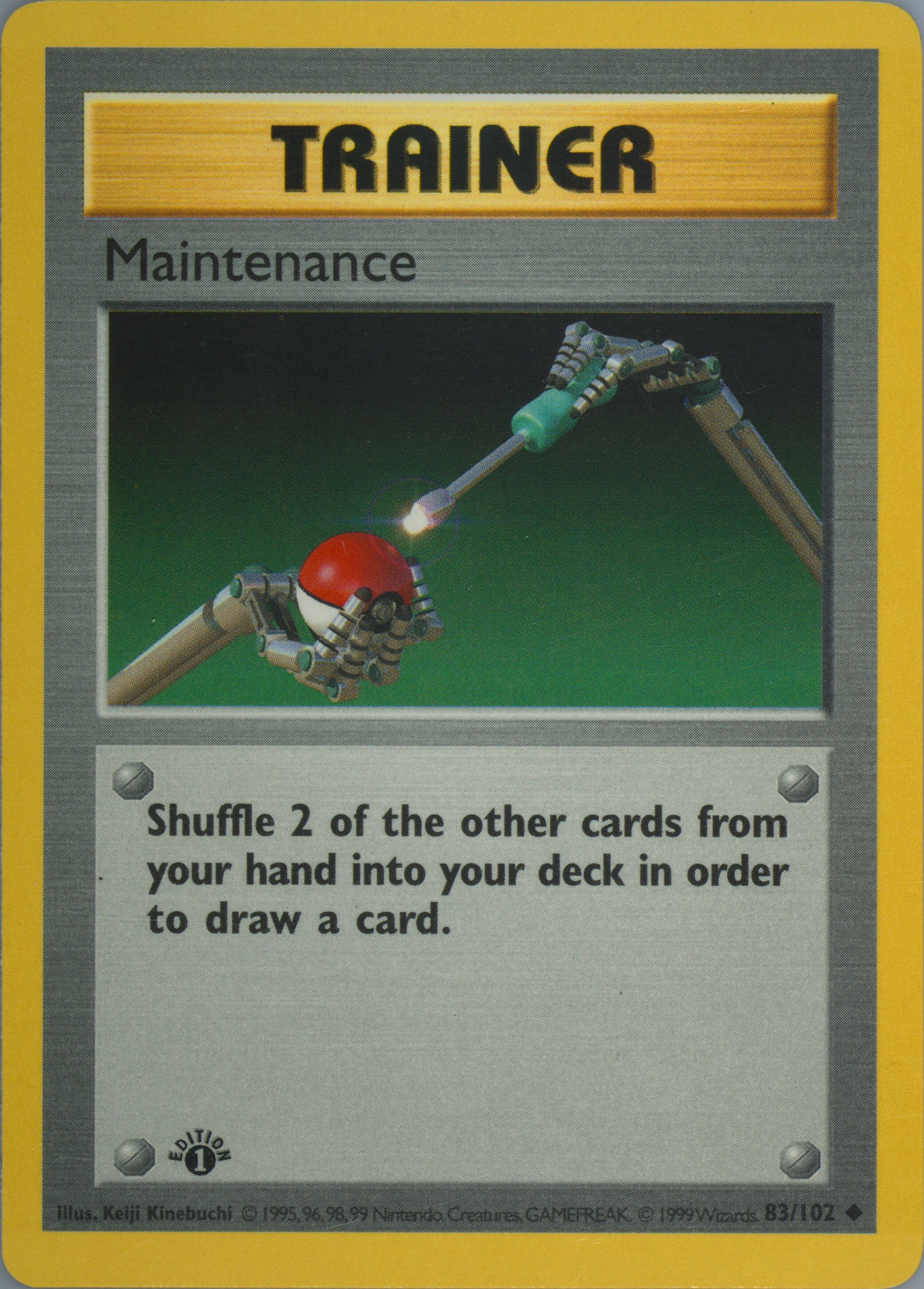 Maintenance card photo