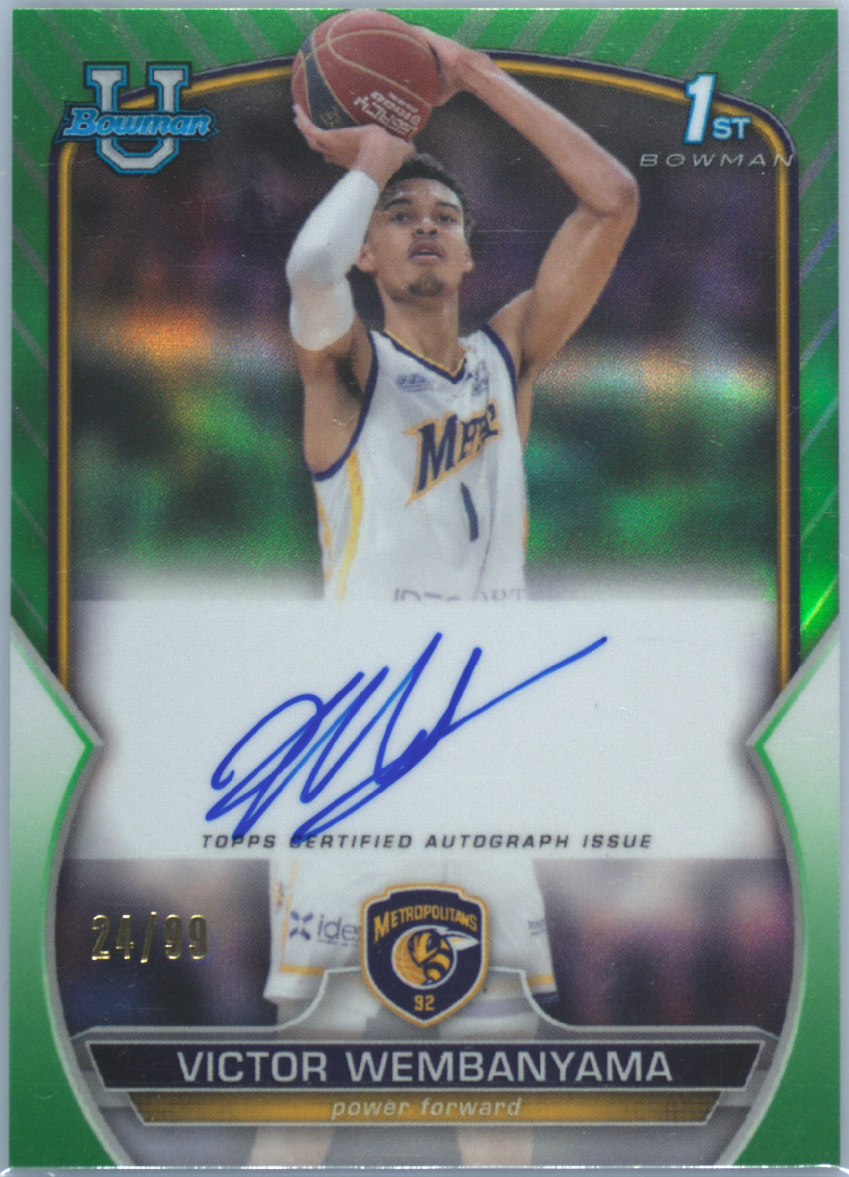 Bowman University Victor Wembanyama ビクター・ウェンバンヤマ 