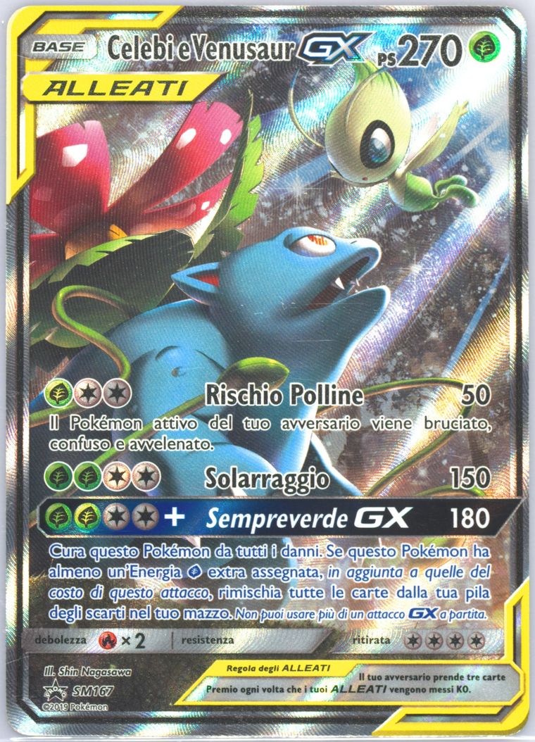Full Art/Celebi E Venusaur GX - Sm Promos