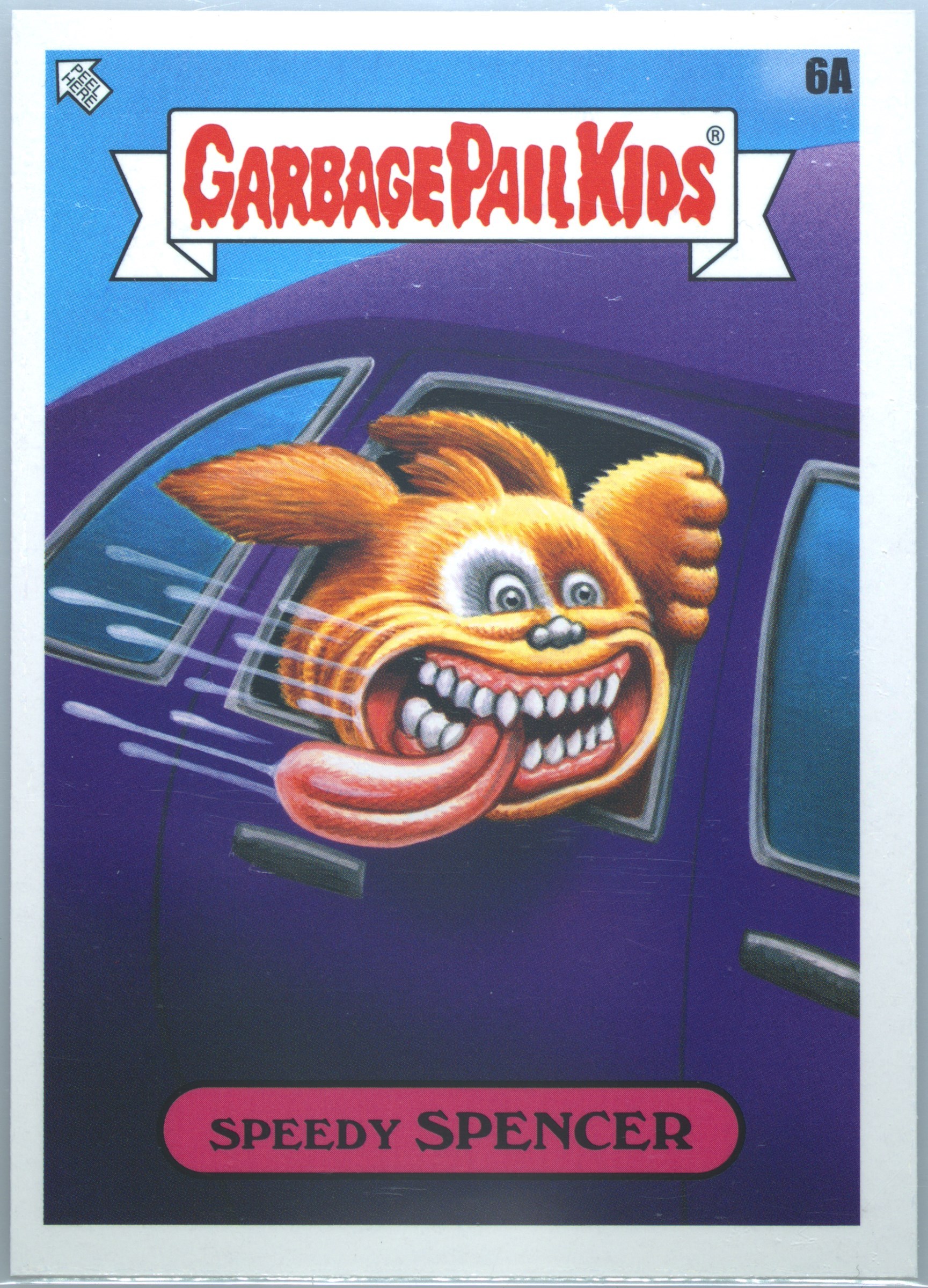 2023 Topps Garbage Pail Kids Don'T Make Me Pull This Car Over #6a Speedy Spencer front