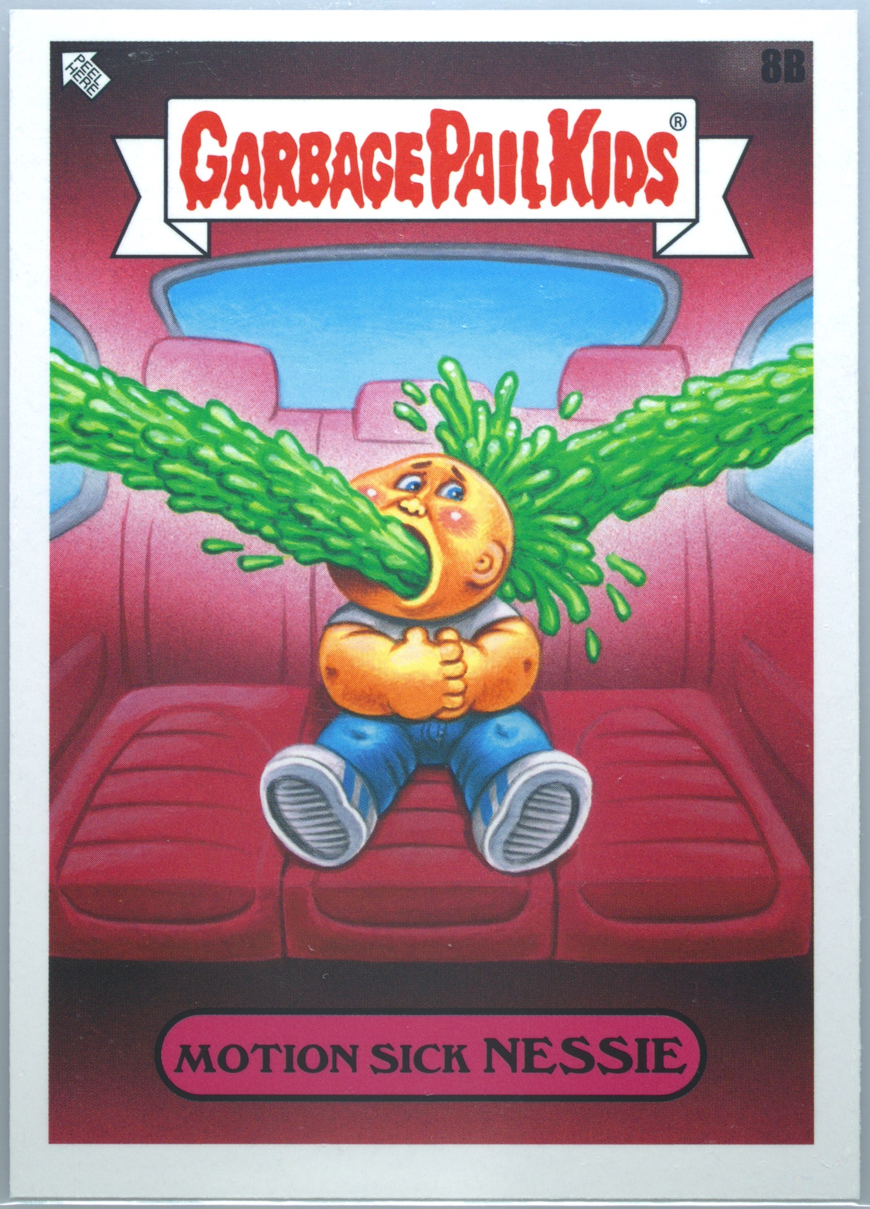 2023 Topps Garbage Pail Kids Go On Vacation #8b Motion Sick Nessie front