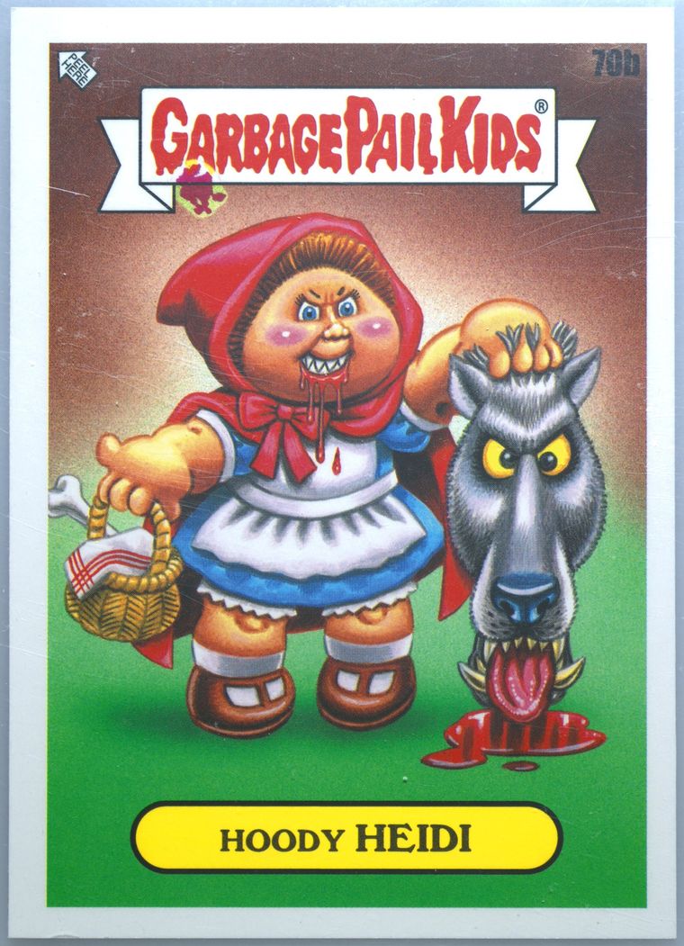 2022 Topps Garbage Pail Kids Book Worms Blue #70b Hoody Heidi front