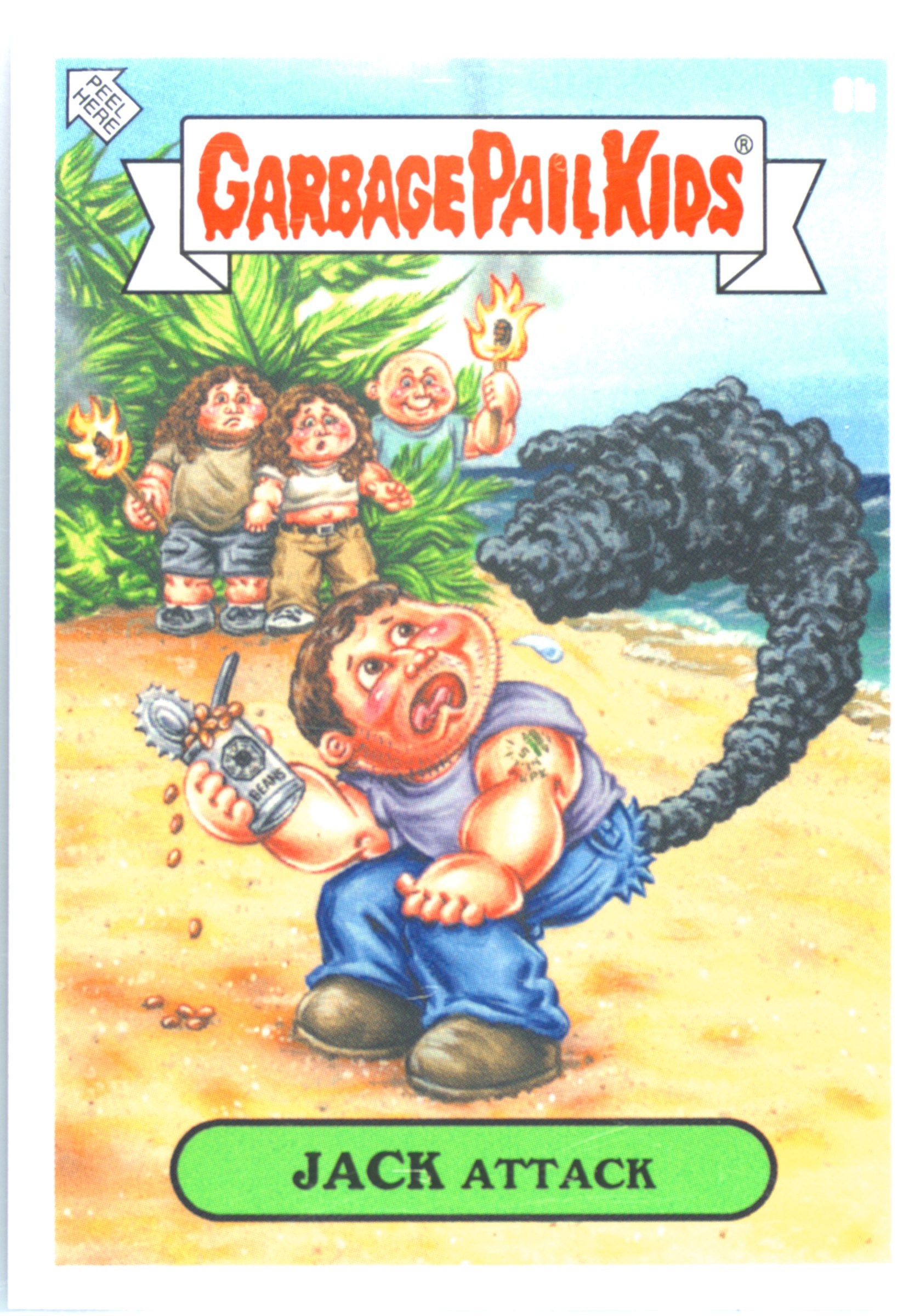 2023 Topps Garbage Pail Kids Prime Slime Trashy TV #8b Jack Attack front