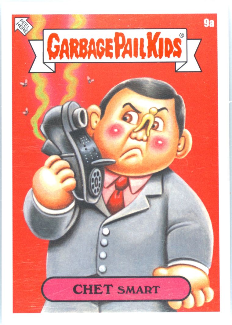 2023 Topps Garbage Pail Kids Prime Slime Trashy Tv #9a Chet Smart front