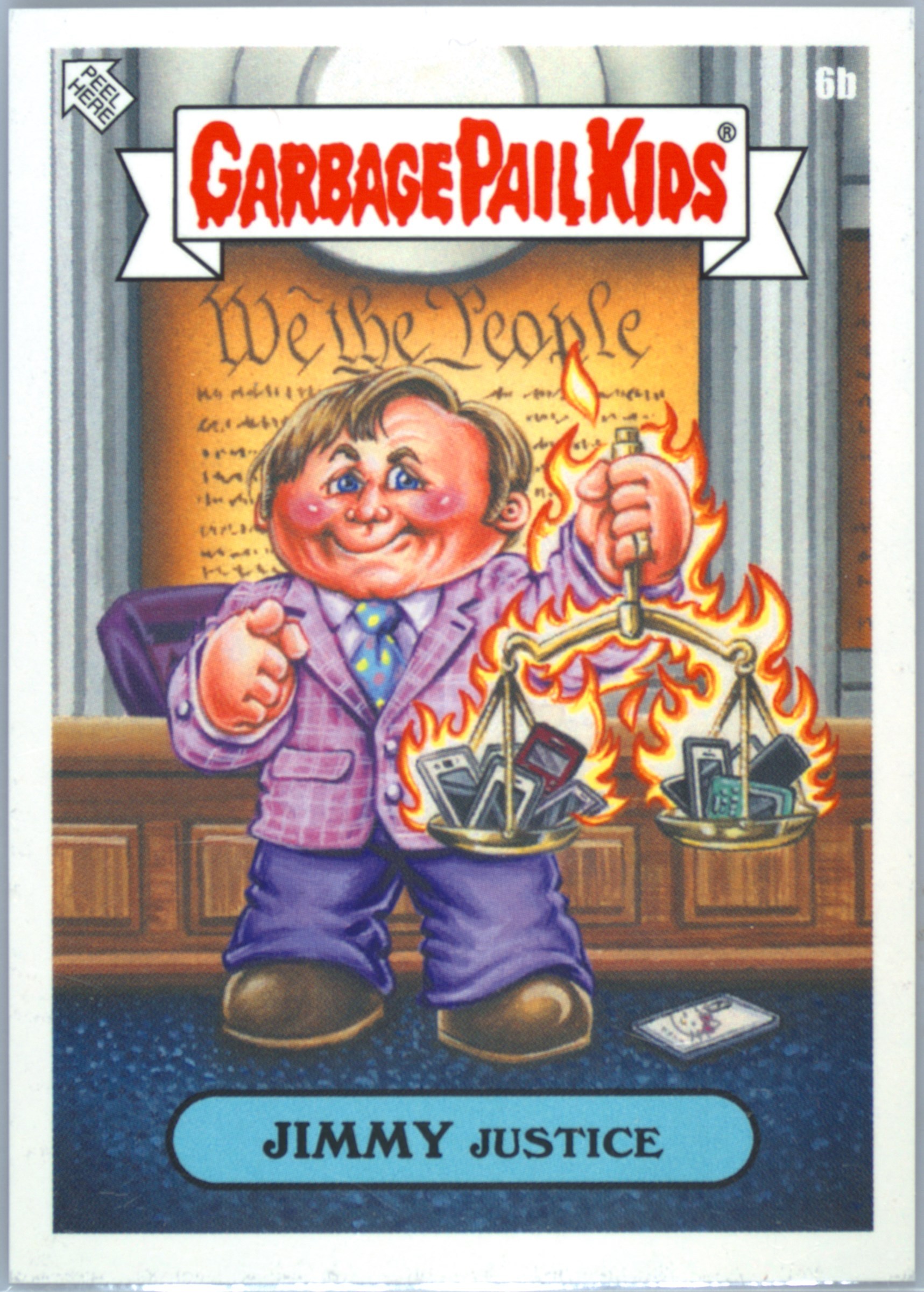 2023 Topps Garbage Pail Kids Prime Slime Trashy TV #6b Jimmy Justice front