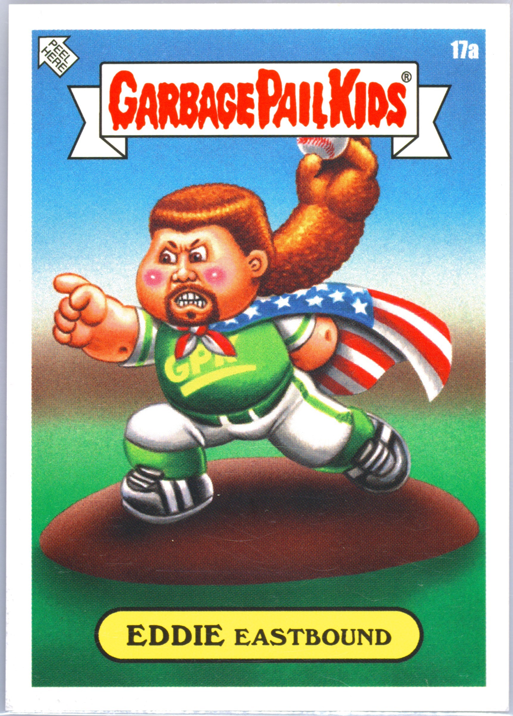 2023 Topps Garbage Pail Kids Prime Slime Trashy TV #17a Eddie Eastound front