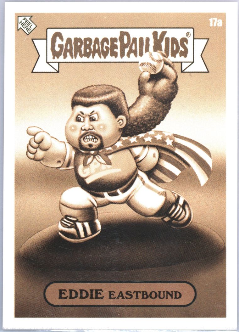 2023 Topps Garbage Pail Kids Prime Slime Trashy Tv Sepia #17a Eddie Eastound front