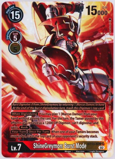 Digimon Card Magnamon BT13-040 R Evolution Cup Champion
