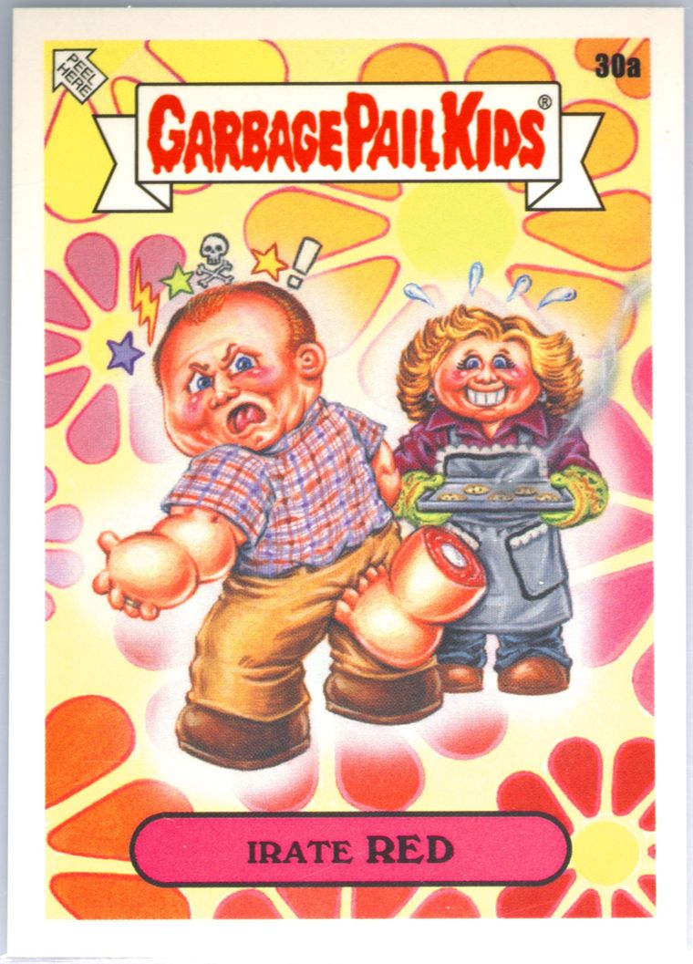2023 Topps Garbage Pail Kids Prime Slime Trashy Tv #30a Irate Red front