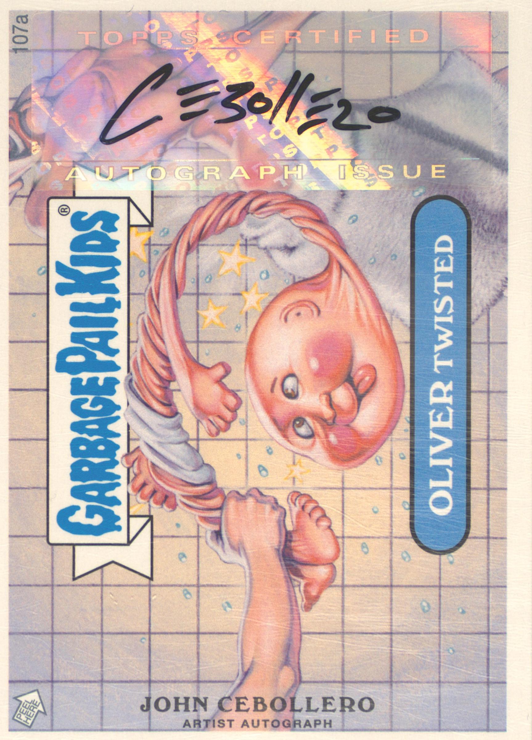 2013 Topps Garbage Pail Kids Mini Cards Series 2 #107a Oliver Twisted front