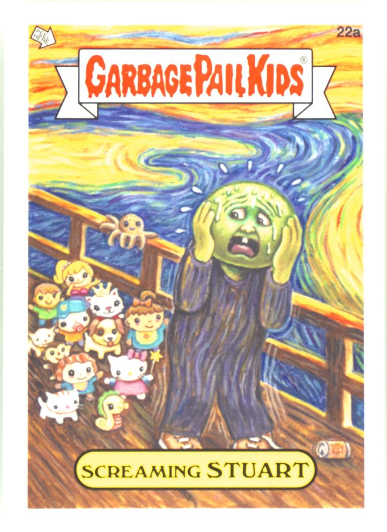 2013 Topps Garbage Pail Kids Mini Cards #22a Screaming Stuart front