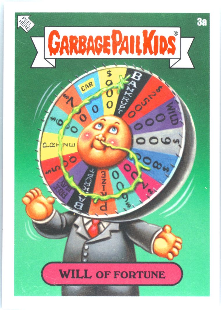 2023 Topps Garbage Pail Kids Prime Slime Trashy Tv #3a Will Of Fortune front