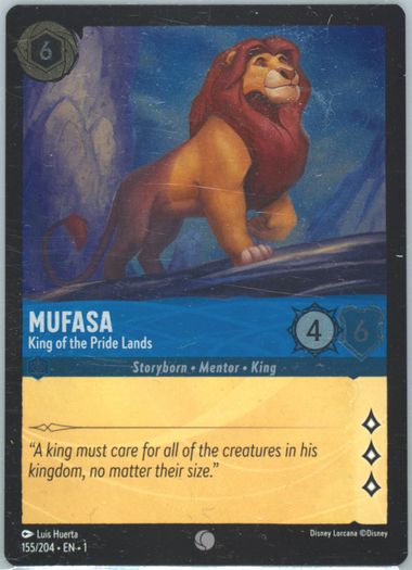 Auction Prices Realized Tcg Cards 2023 DISNEY LORCANA EN 1-THE