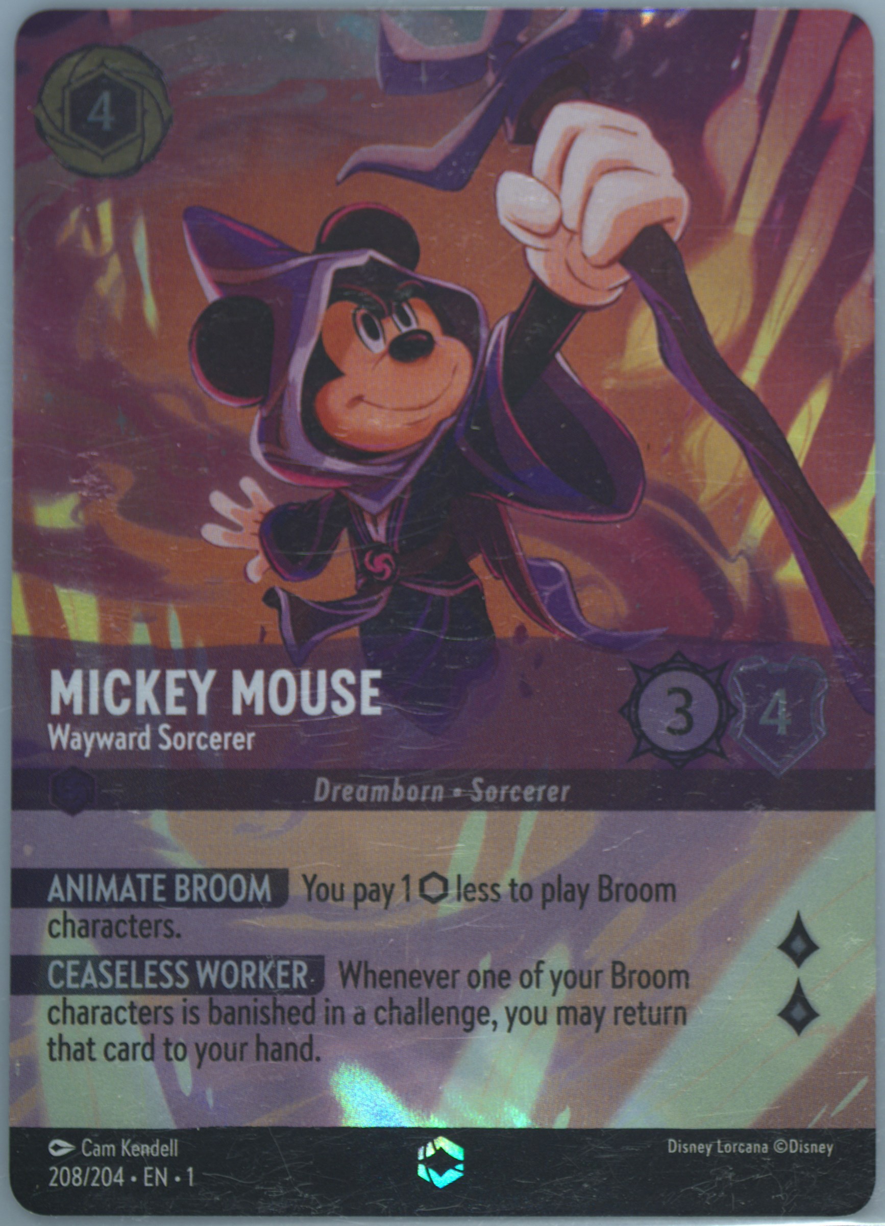 PSA10 DISNEY LORCANA JA 1 #208 ミッキーマウス Spec Details