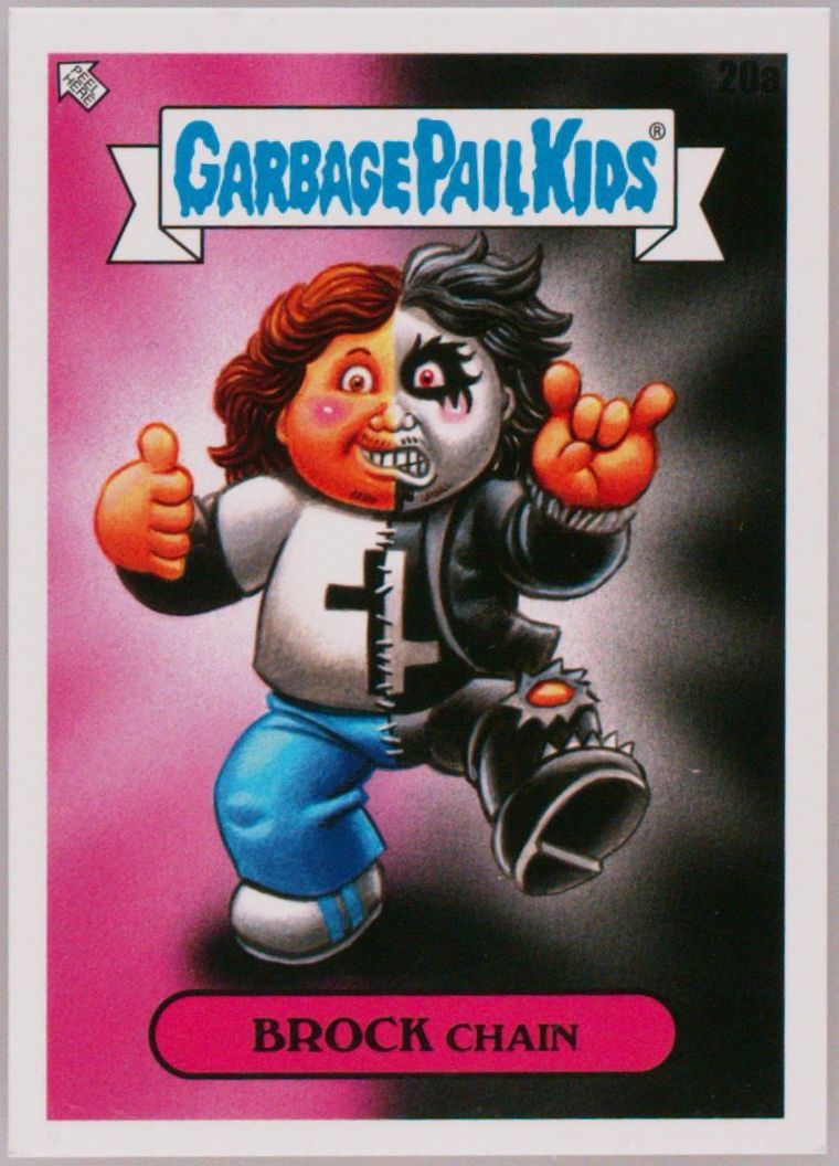 2023 Topps Garbage Pail Kids X View Askew #20a Brock Chain front
