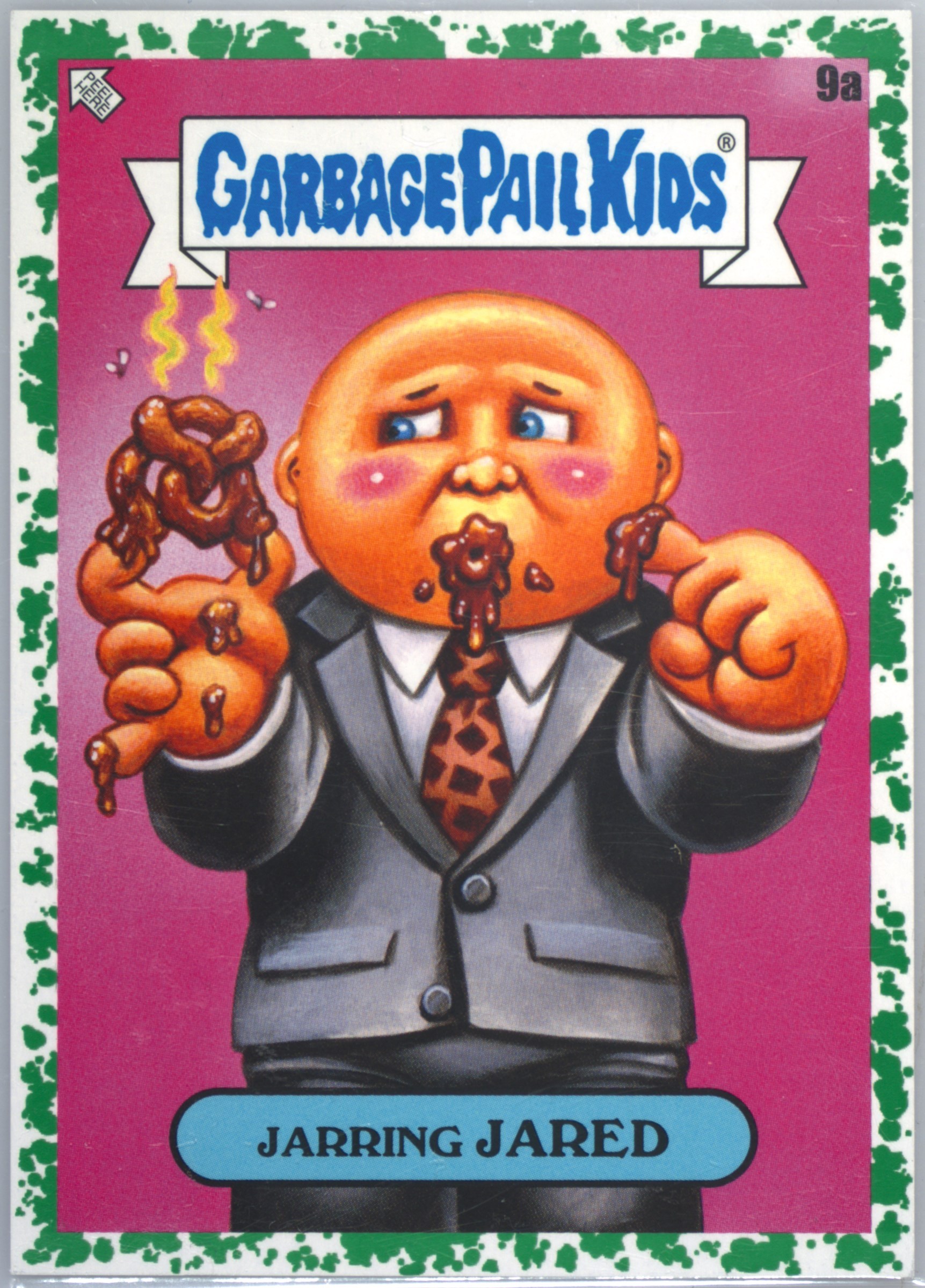 2023 Topps Garbage Pail Kids X View Askew Green #9a Jarring Jared front