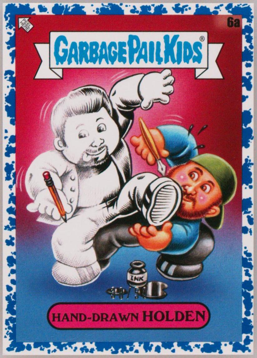 2023 Topps Garbage Pail Kids X View Askew Blue #6a Hand-Drawn Holden front