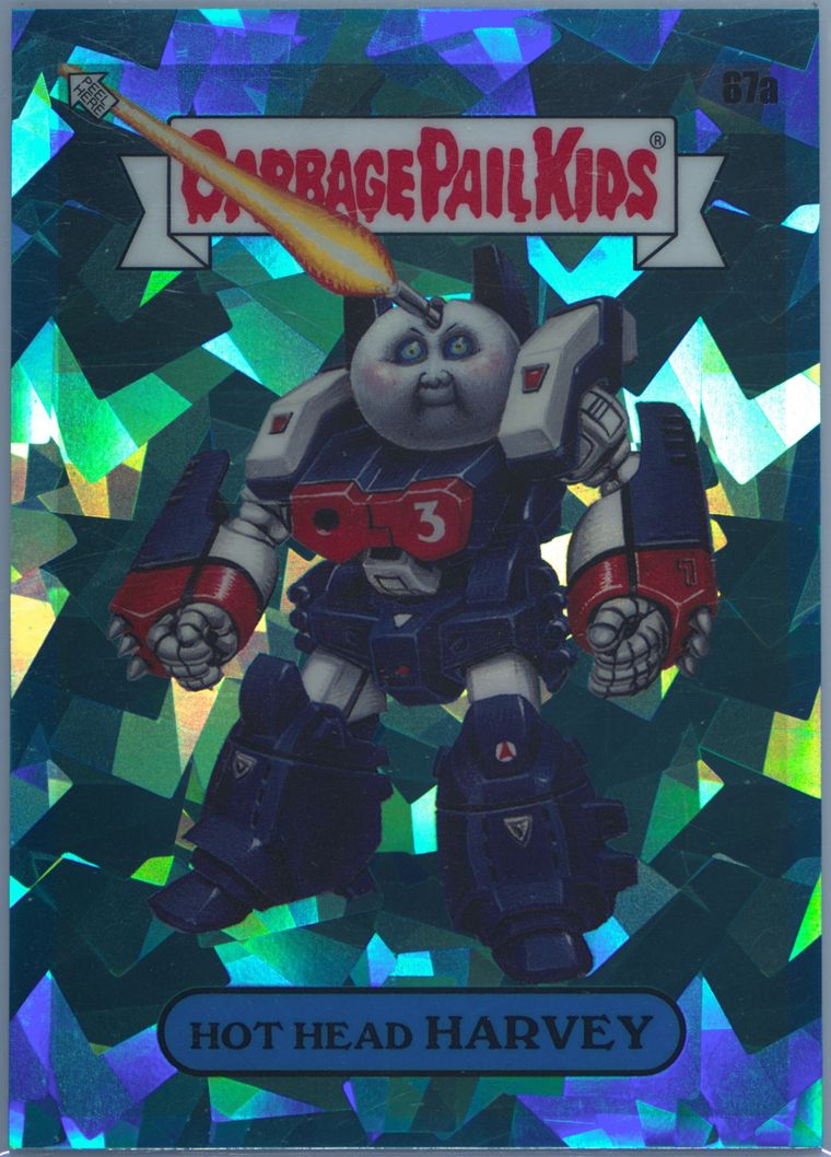 2021 Topps Garbage Pail Kids Sapphire Edition Aqua #87a Hot Head Harvey front
