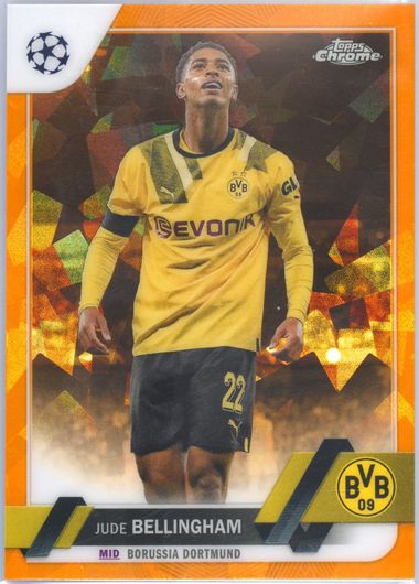 2020-21 Topps Chrome UCL Sapphire Jude Bellingham SP Rookie